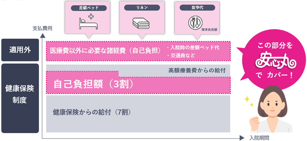 健康保険制度の上乗せ補償としての「安心丸」